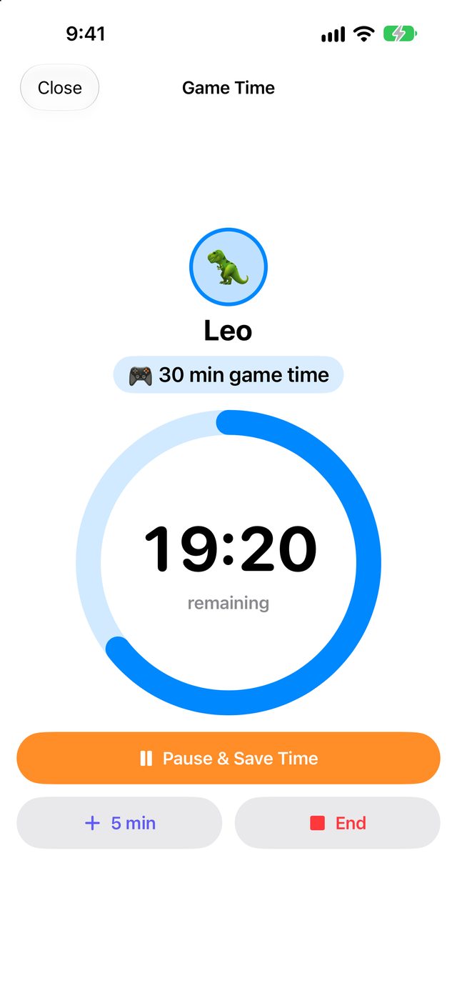 A game-time countdown for Leo showing 19 minutes remaining